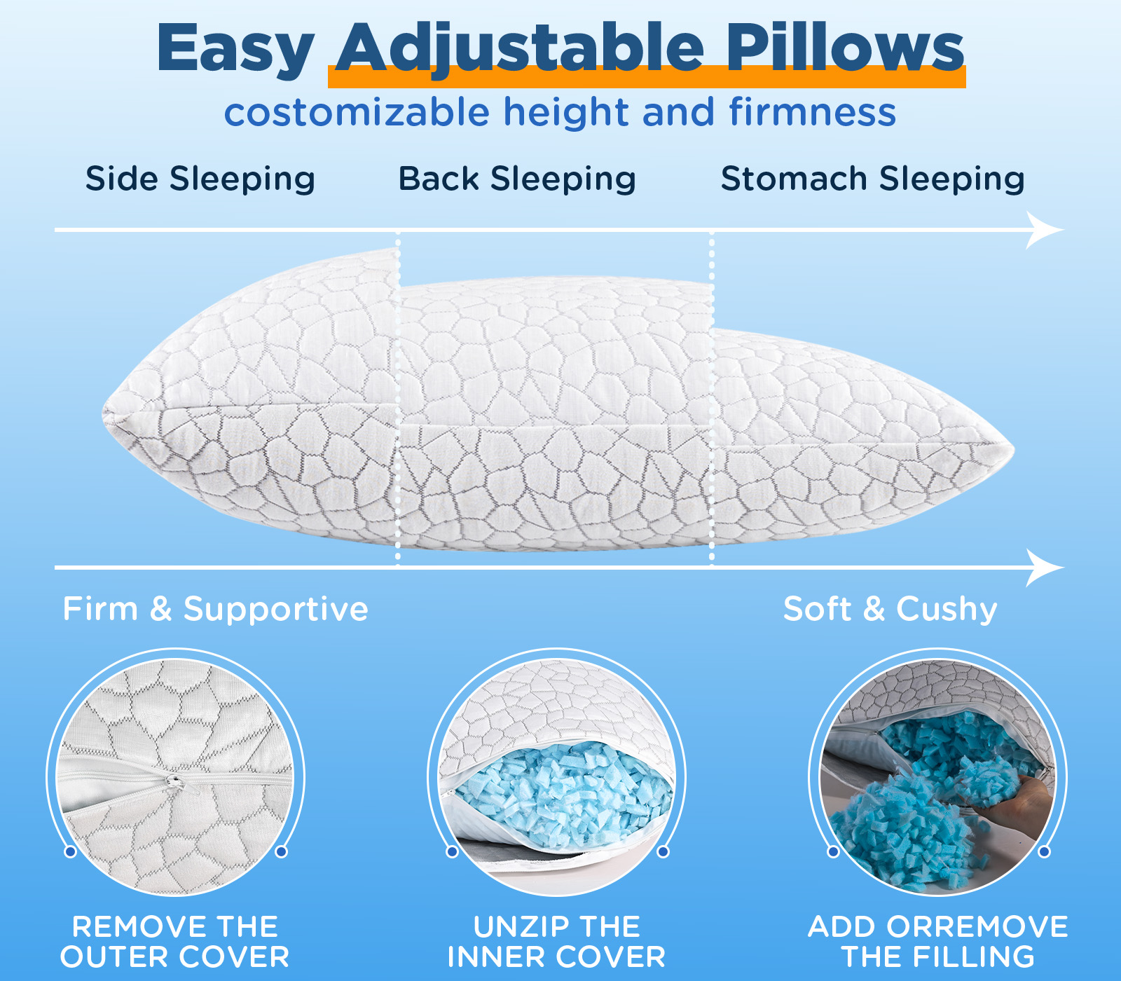 Cooling Bed Pillows（Standard size）