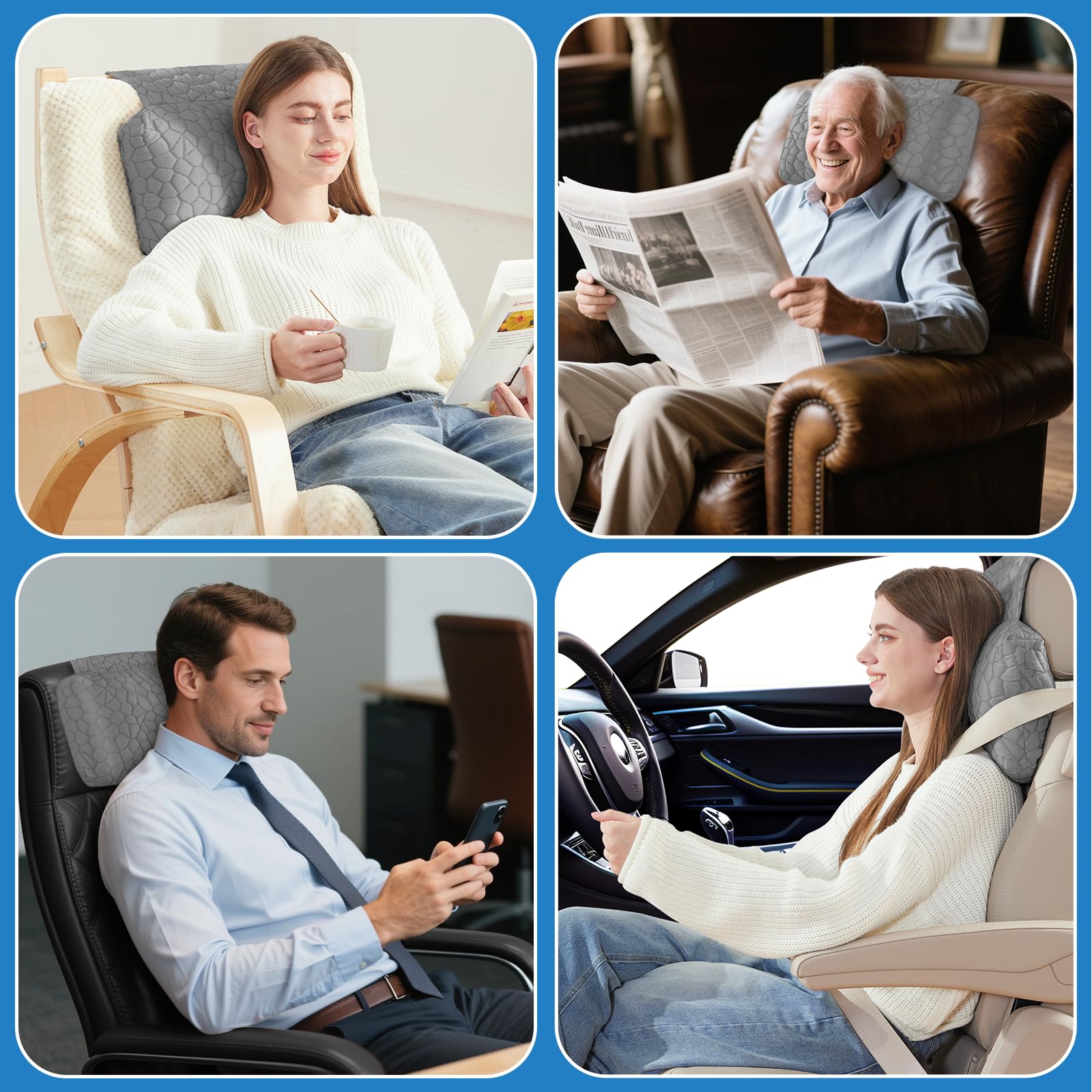 Adjustable Headrest Pillow