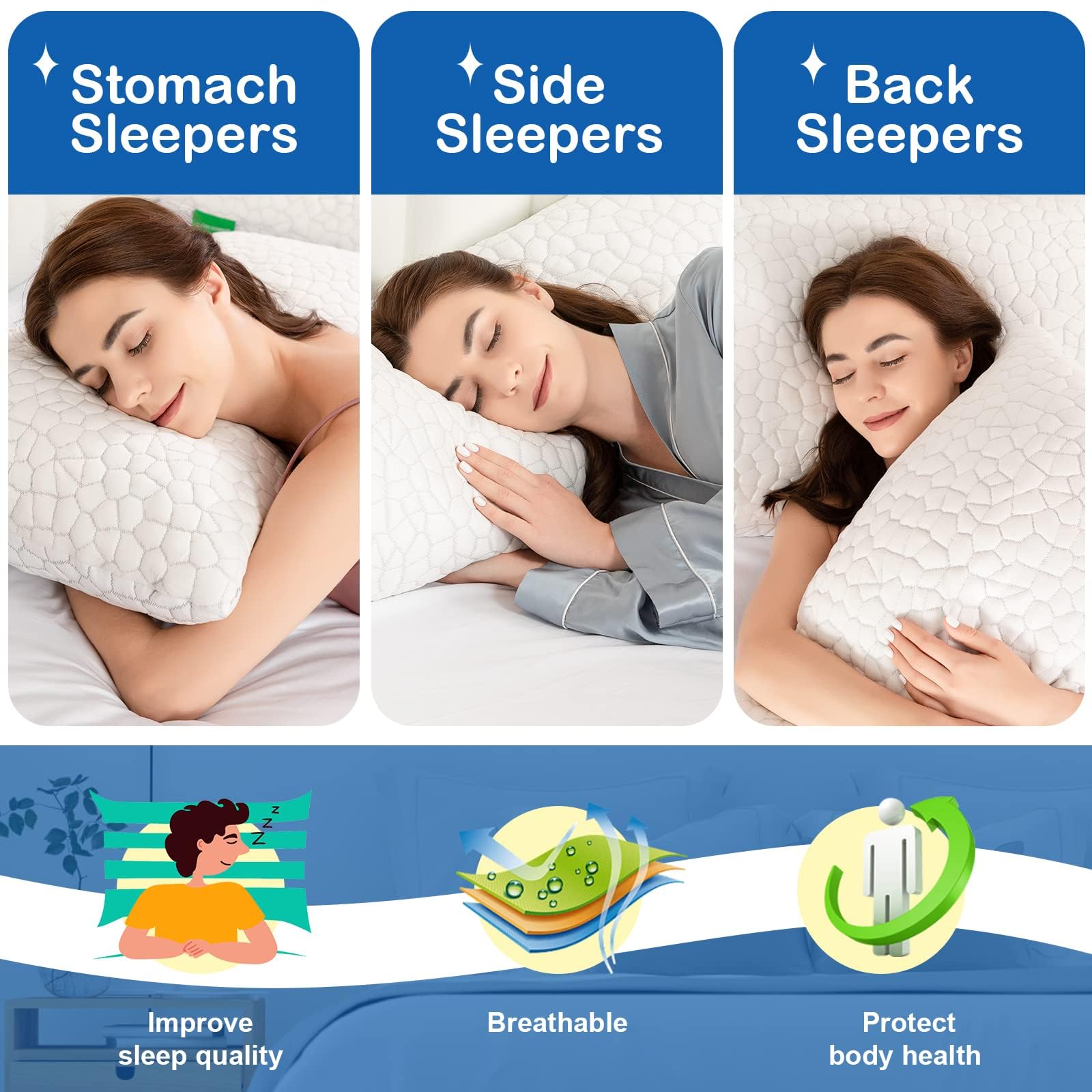 Cooling Bed Pillows（Standard size）