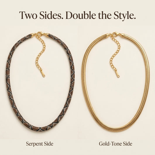 Reversible two-sided necklace