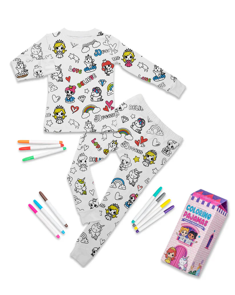 🖌️🎨Kids Coloring Pajamas Set