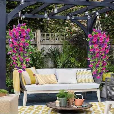 💐 2025 Spring Hot Sale ✨ UV Simulation Artificial Hanging Morning Glory 🌺
