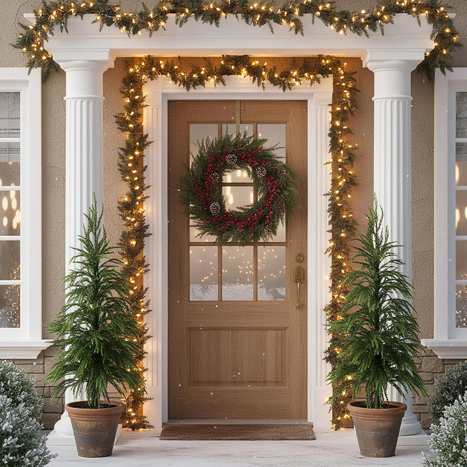 🔥 Real Touch Norfolk Pine Topiary – Perfect Holiday Tree 🎄 Only $12.98 🎁