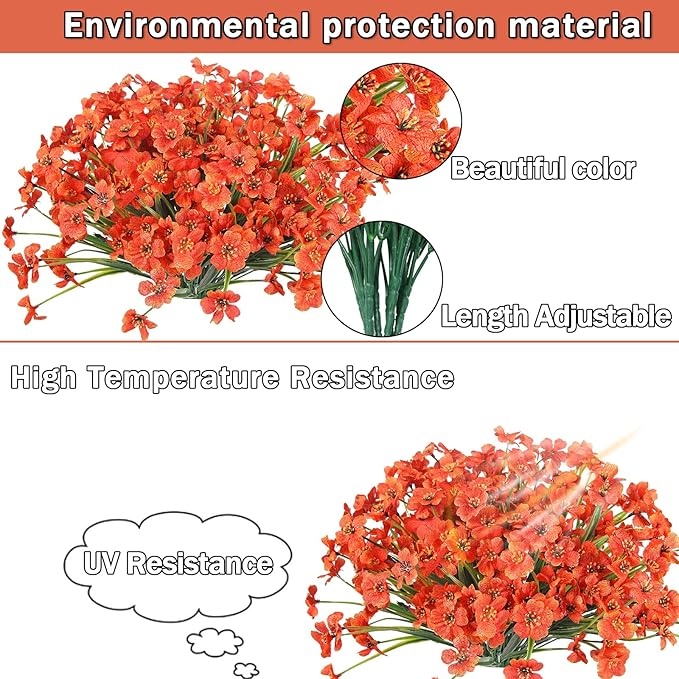 🔥2025 Newest UV Resistant Colorful Artificial Flower💐