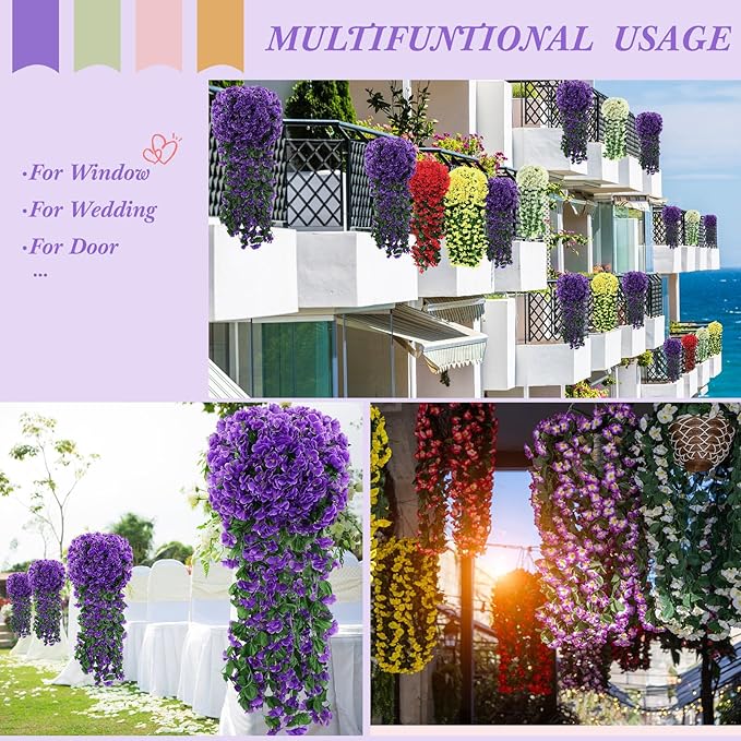 Last Day 75% OFF – 🌷Vivid Artificial Hanging Orchid Bunch🌸