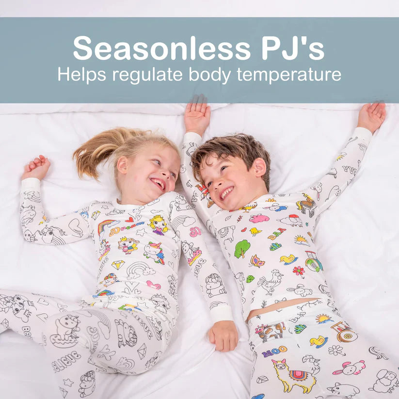 🖌️🎨Kids Coloring Pajamas Set