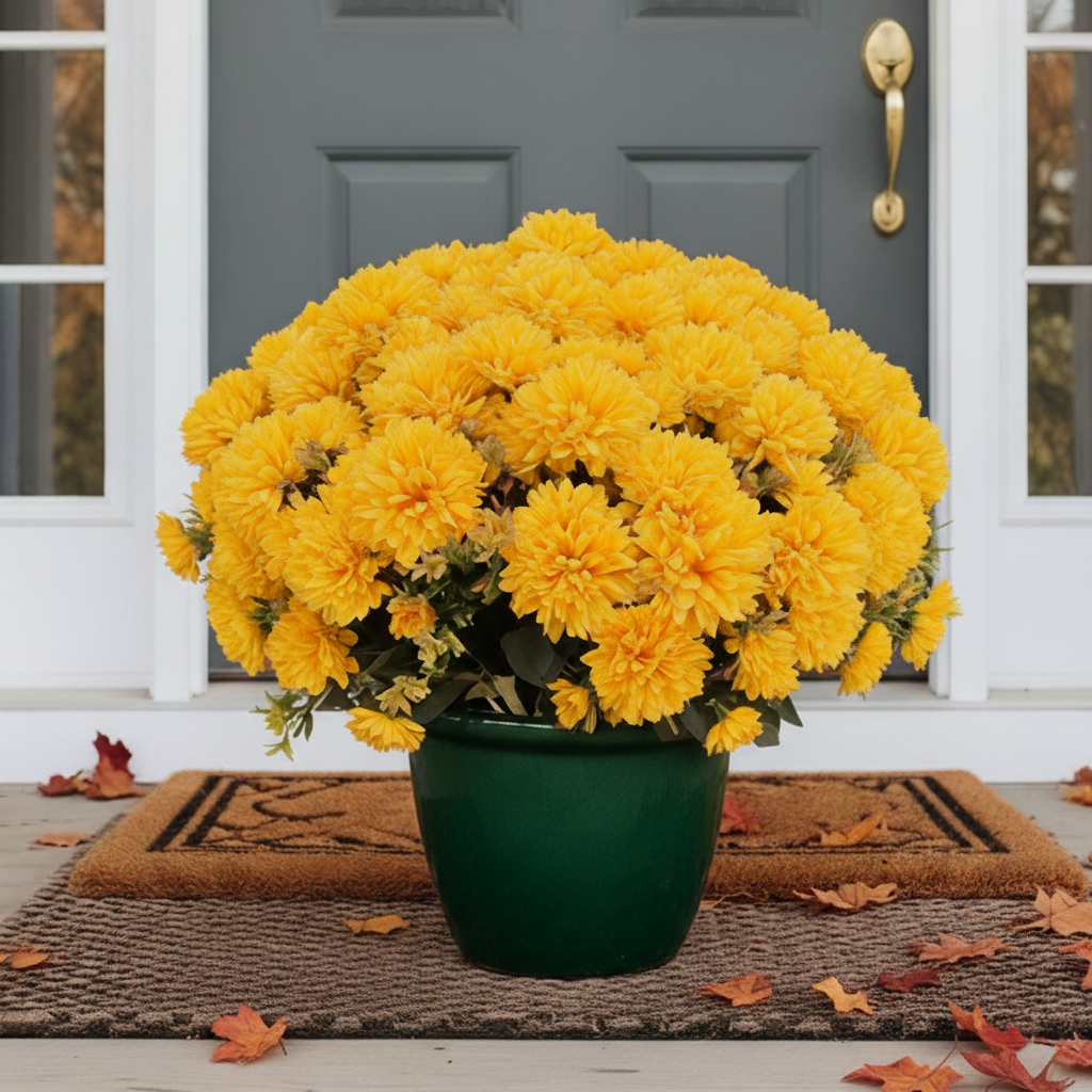 🔥Autumn Celebration Exclusive! 🌼Get the UV-Resistant Lifelike Artificial Pearl Chrysanthemums for Just $9.98 💥 SAVE 75%!