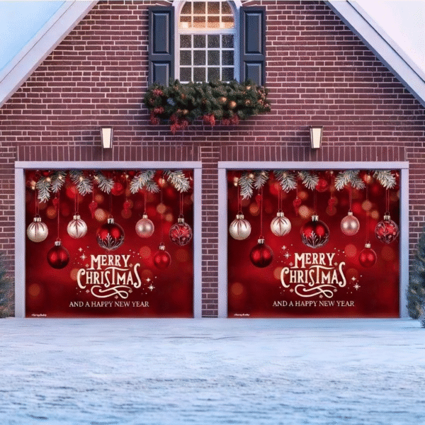 Christmas Ornaments & HNY | Christmas Garage Door Cover