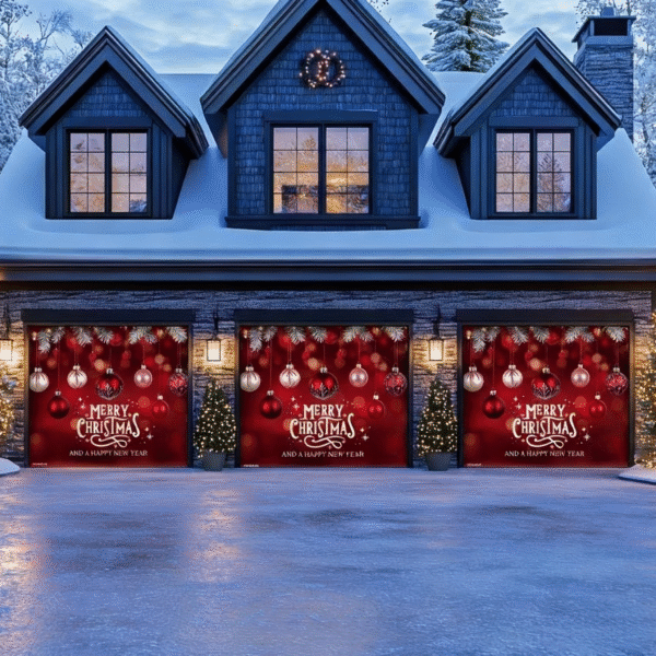Christmas Ornaments & HNY | Christmas Garage Door Cover