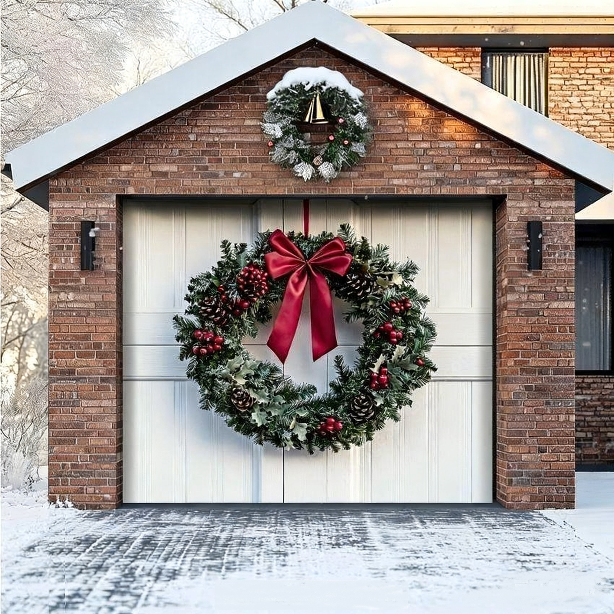 Christmas Wreath | Christmas Garage Door Cover