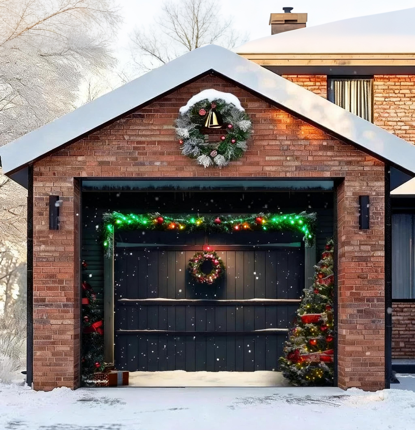 Holiday Door | Christmas Garage Door Cover