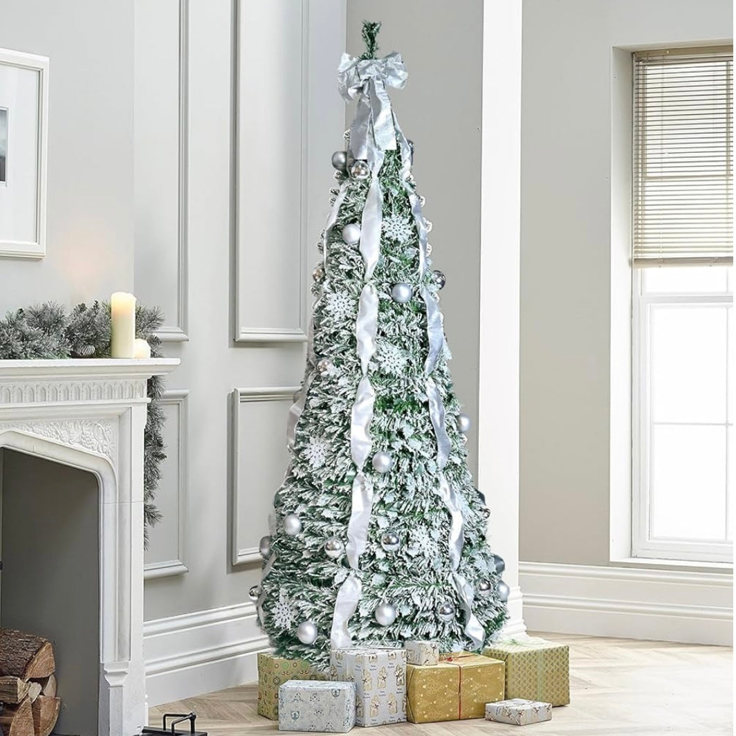 Folding Christmas Tree Frosty Edition