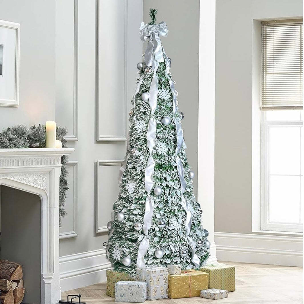 Folding Christmas Tree Frosty Edition