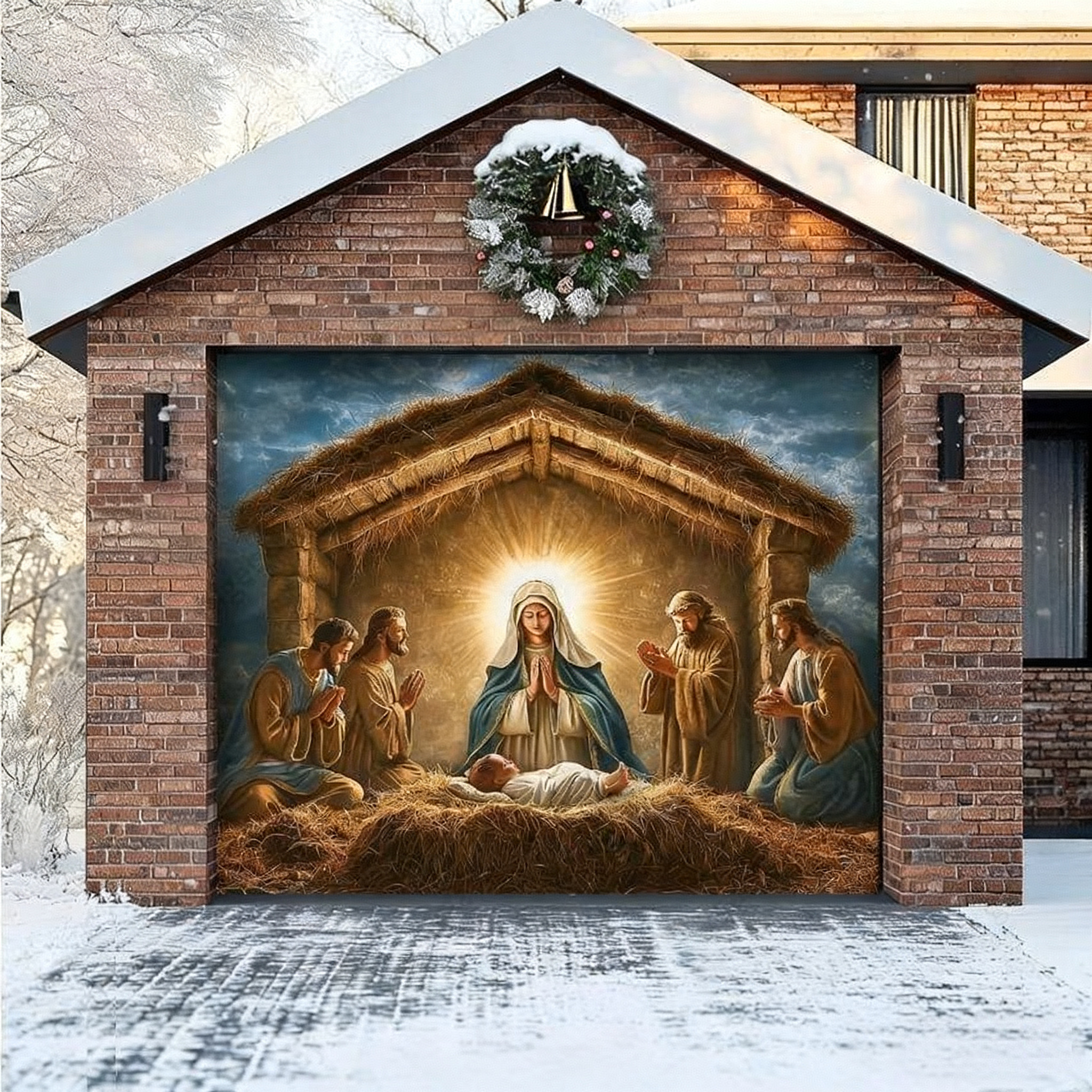 Nativity Scene | Christmas Garage Door Cover