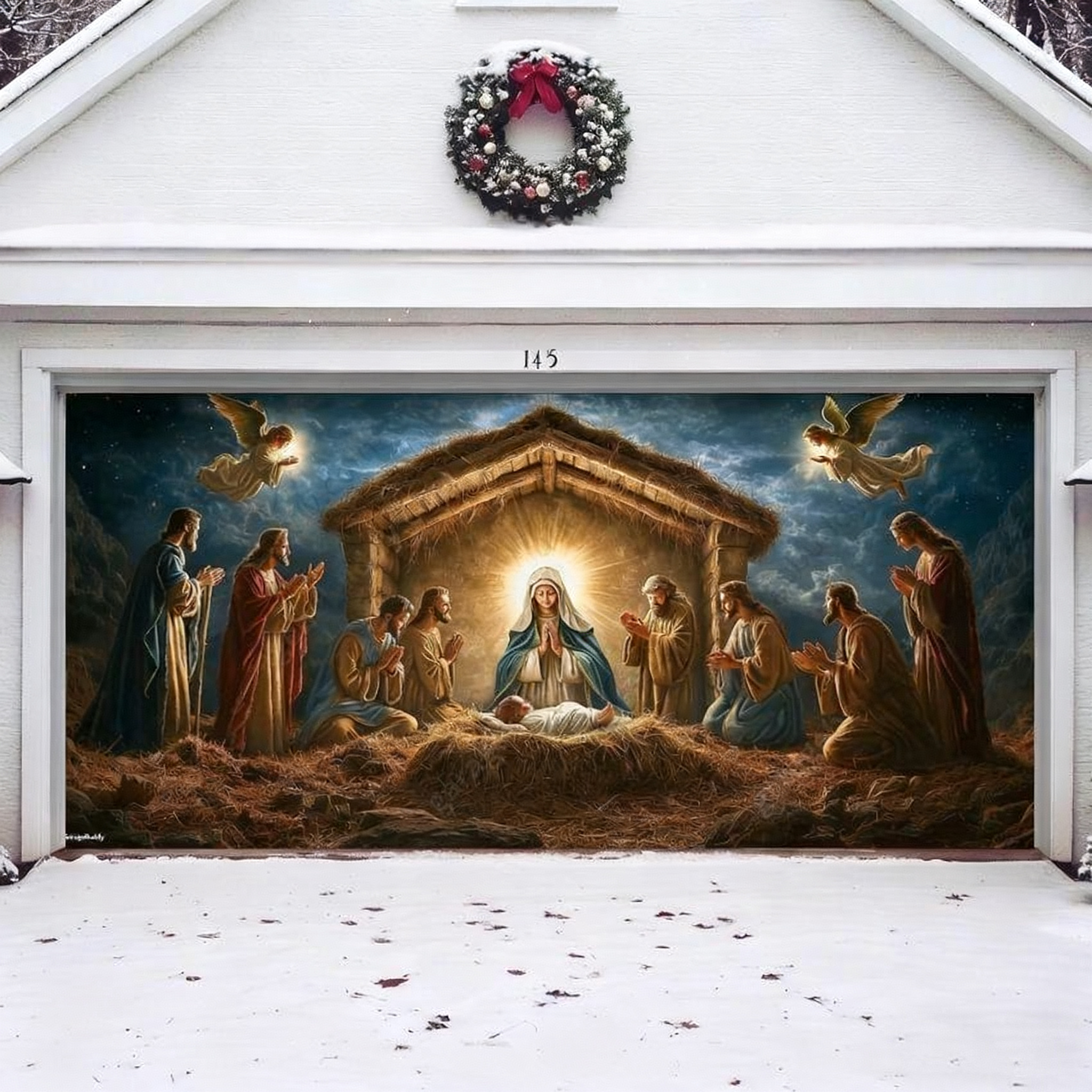 Nativity Scene | Christmas Garage Door Cover