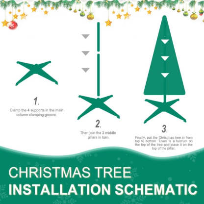 Folding Christmas Tree Blue Spruce Edition