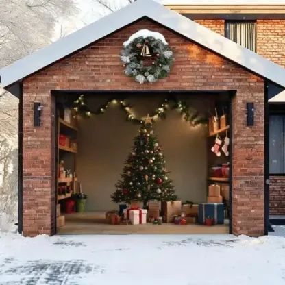 Cozy Christmas | Christmas Garage Door Cover