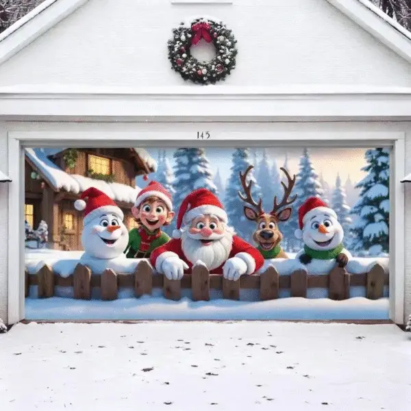 Christmas Crew | Christmas Garage Door Cover