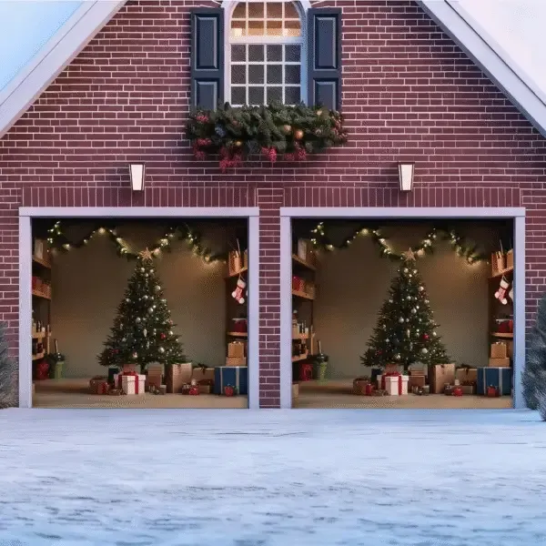 Cozy Christmas | Christmas Garage Door Cover