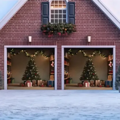 Cozy Christmas | Christmas Garage Door Cover