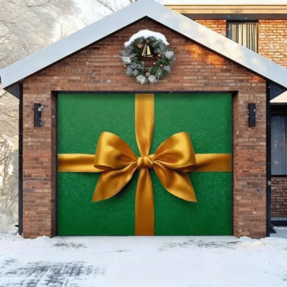 Gift Wrap (Green) | Christmas Garage Door Cover