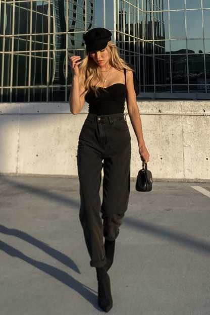 Breezy Days Black Tank Top