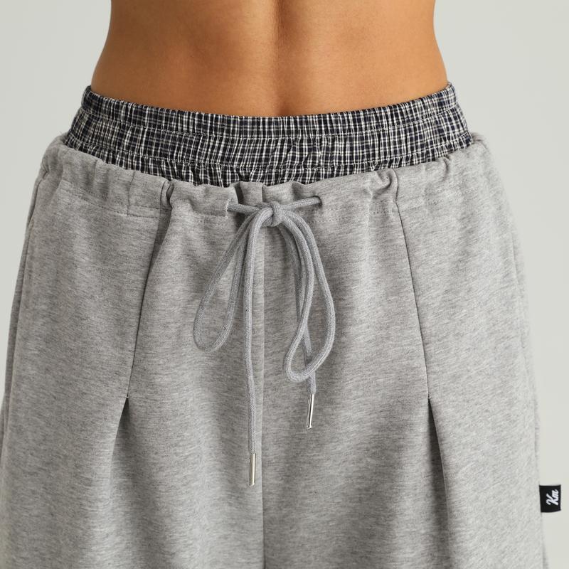 KatchMe Women's Chic Hooded Long Sleeve Cropped Hoodie & Contrast Waist Wide Leg Trousers Co-ord, Versatile Lightweight Two Piece Outfits, Solid Color Going Out Set(2)