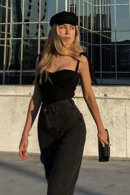 Breezy Days Black Tank Top