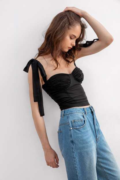 Breezy Days Black Tank Top