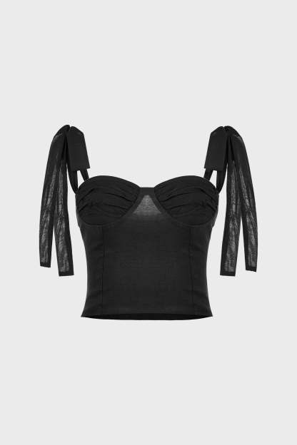 Breezy Days Black Tank Top