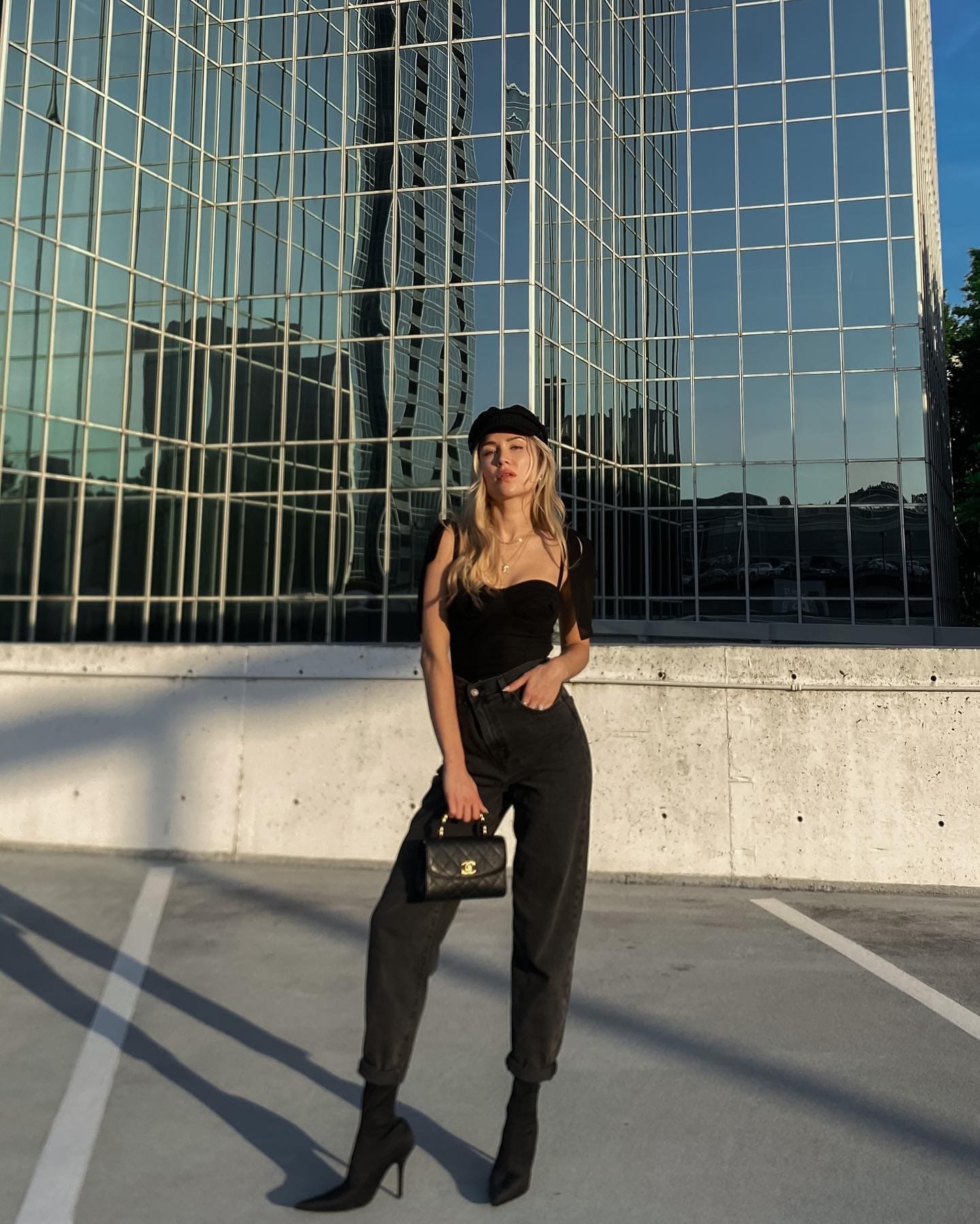 Breezy Days Black Tank Top