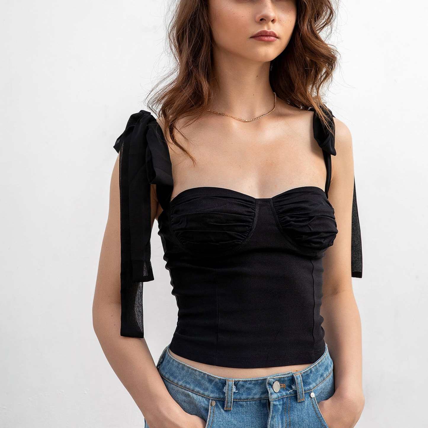 Breezy Days Black Tank Top