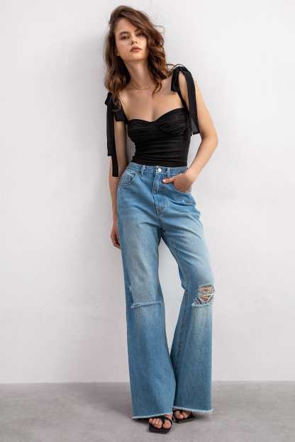 Breezy Days Black Tank Top