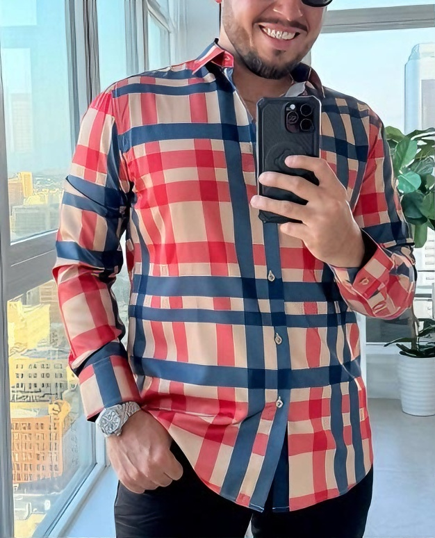 Men's plaid shirt