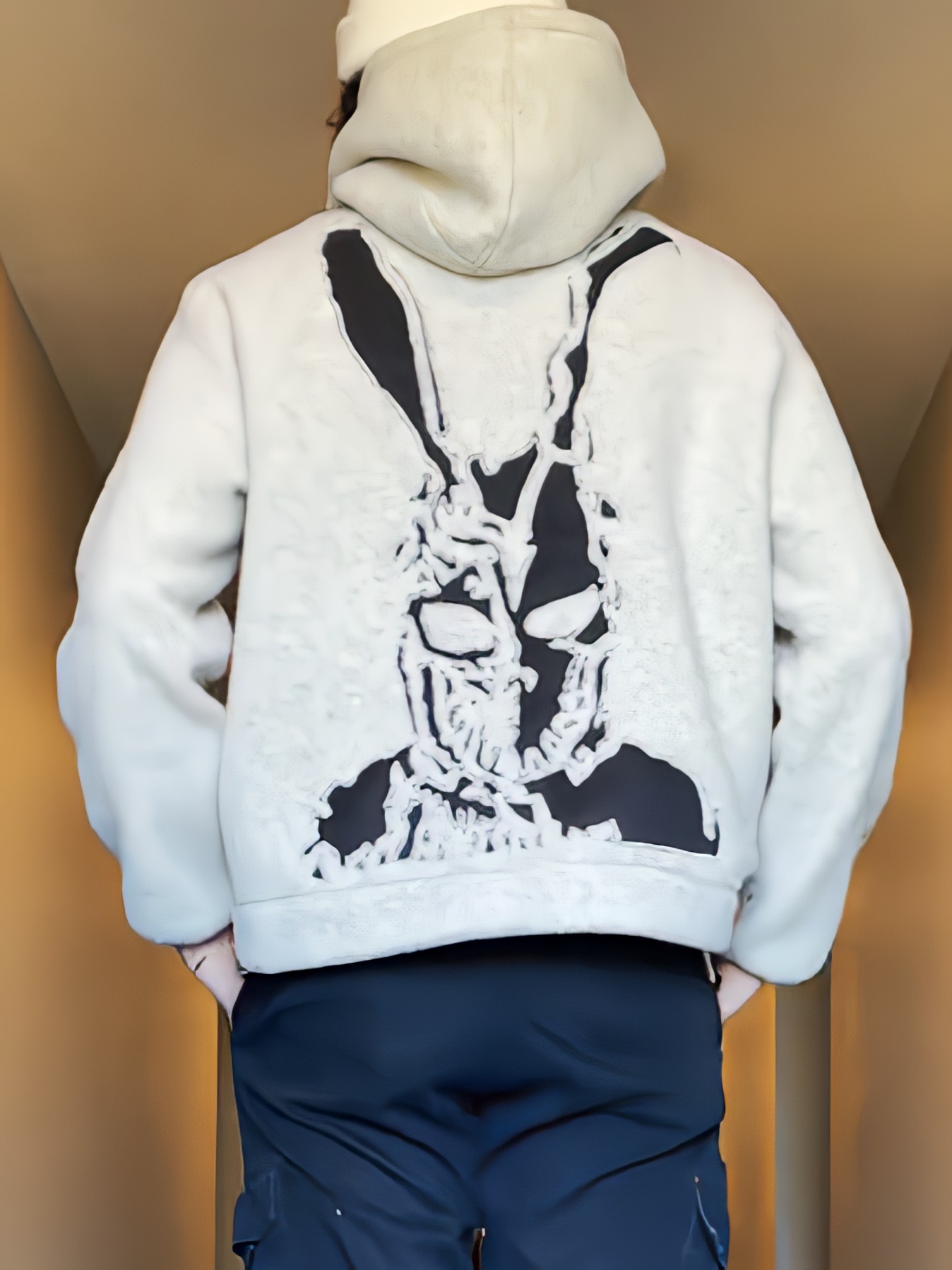 Printed hooded sweatshirt