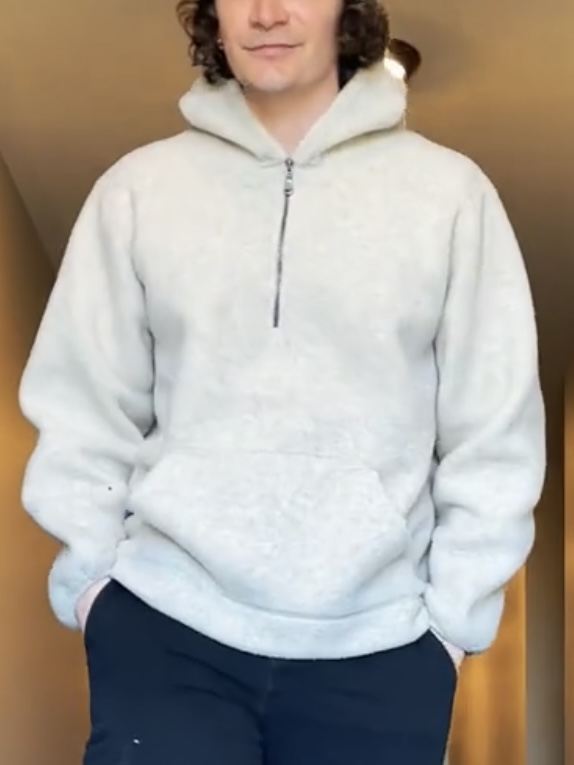 Printed hooded sweatshirt