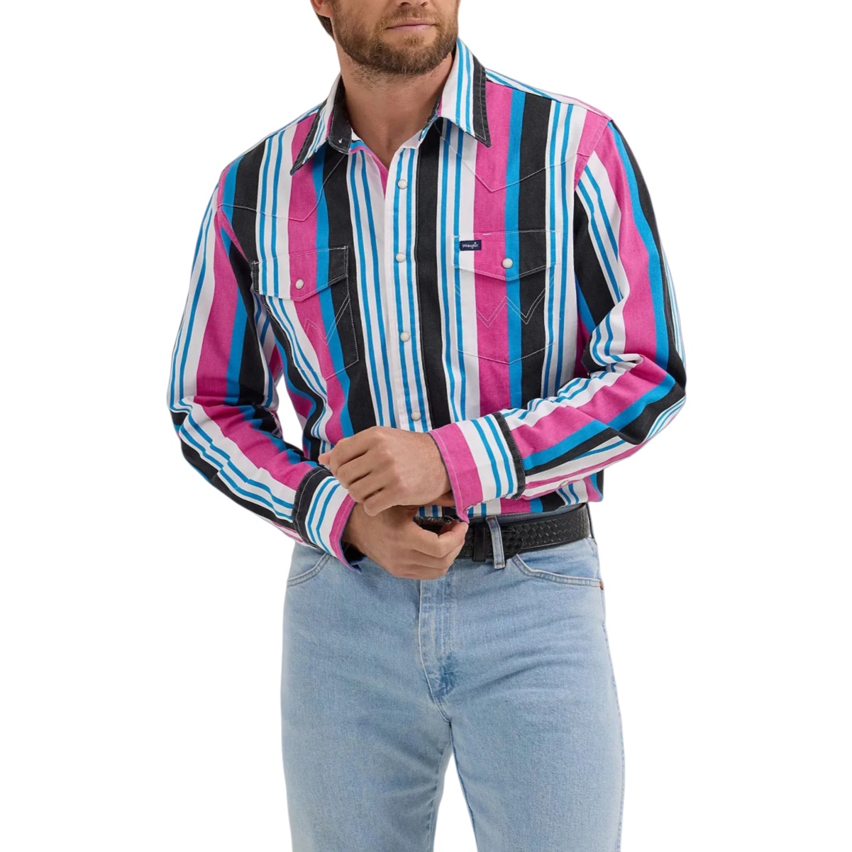 Vintage Western Striped Shirt