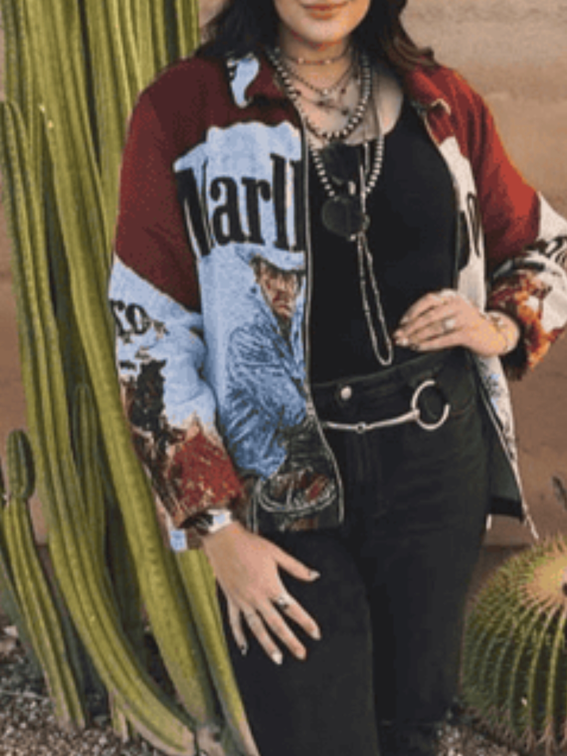 Marble tapestry jacket