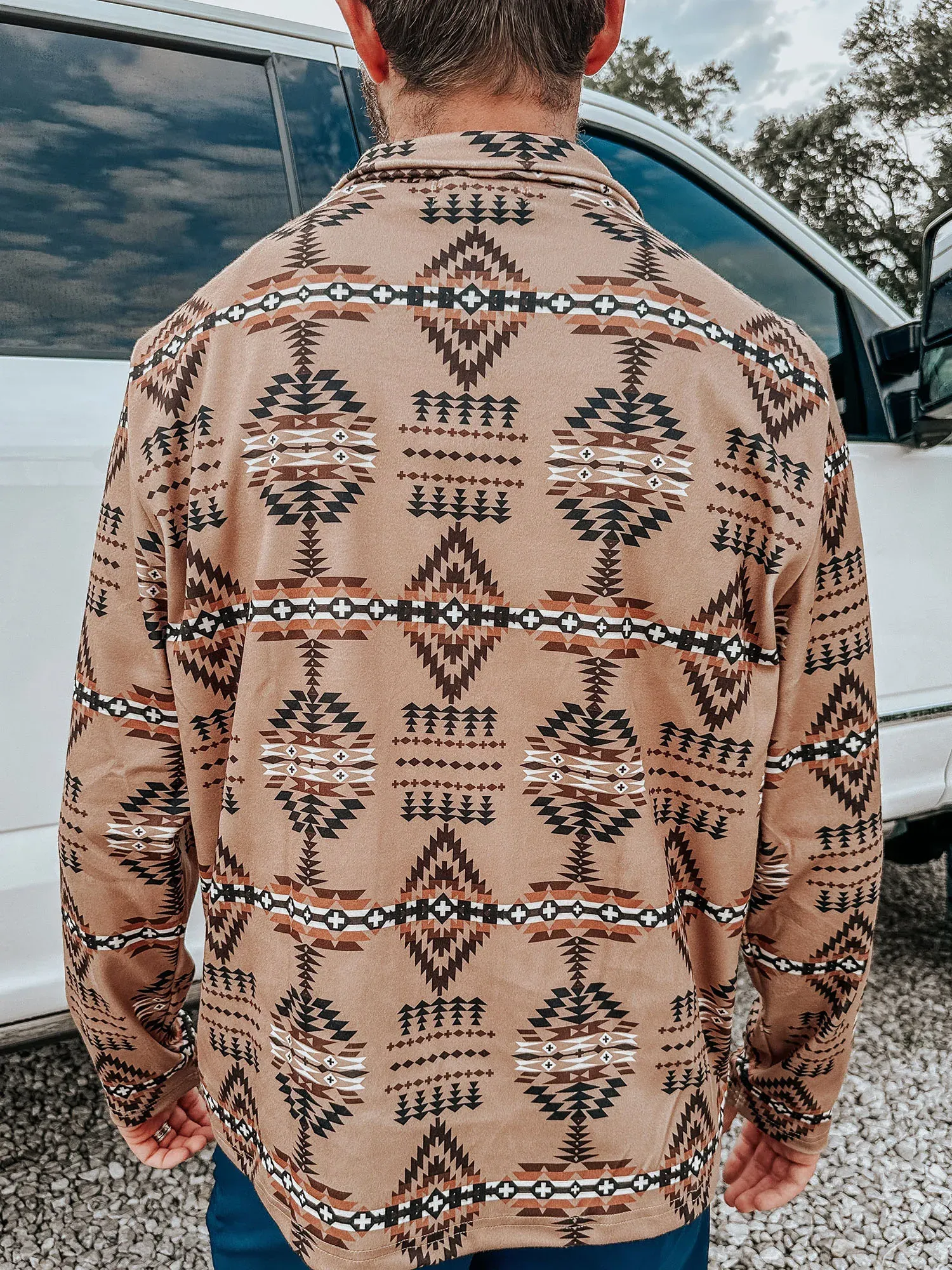 Men’s Sand Aztec Pullover