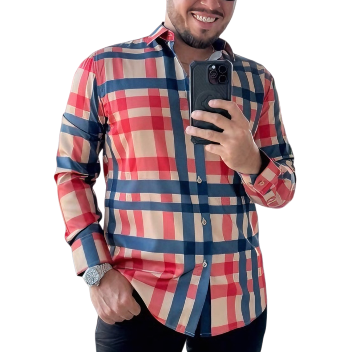 Men's plaid shirt
