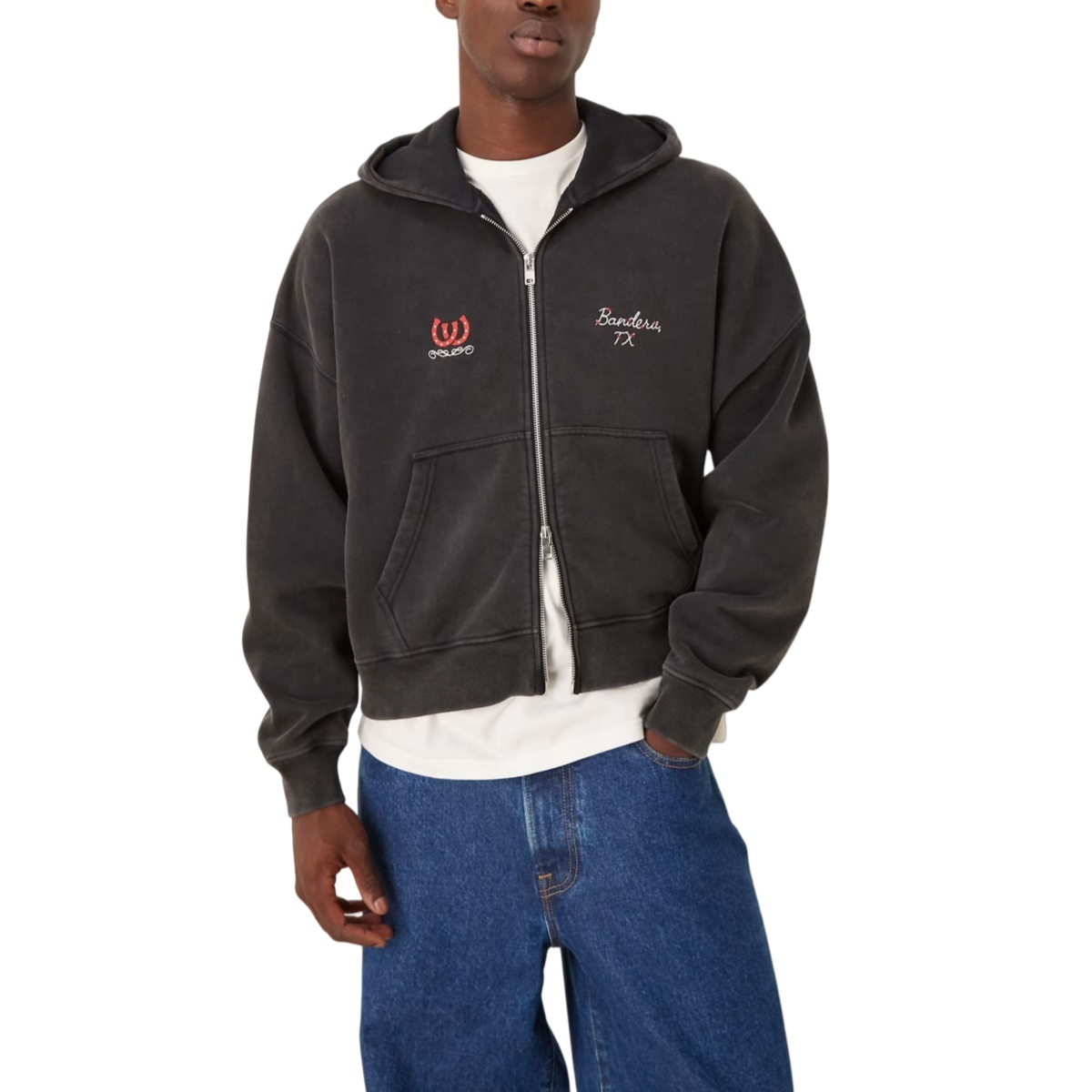 Western Cowboy Zipper Hoodie Jacket