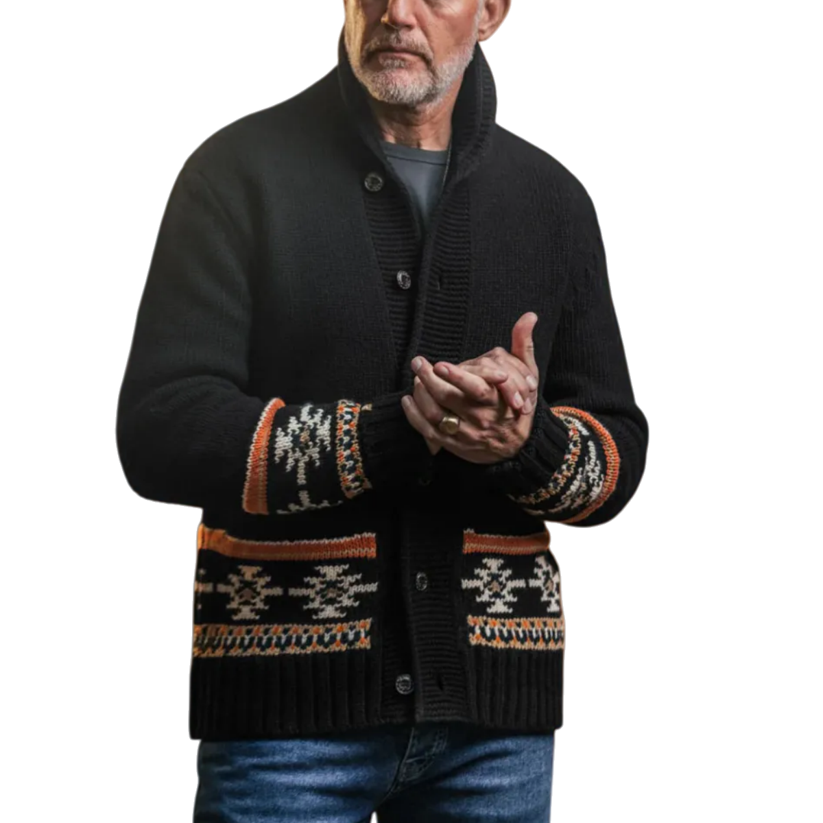 Aztec Button Cardigan