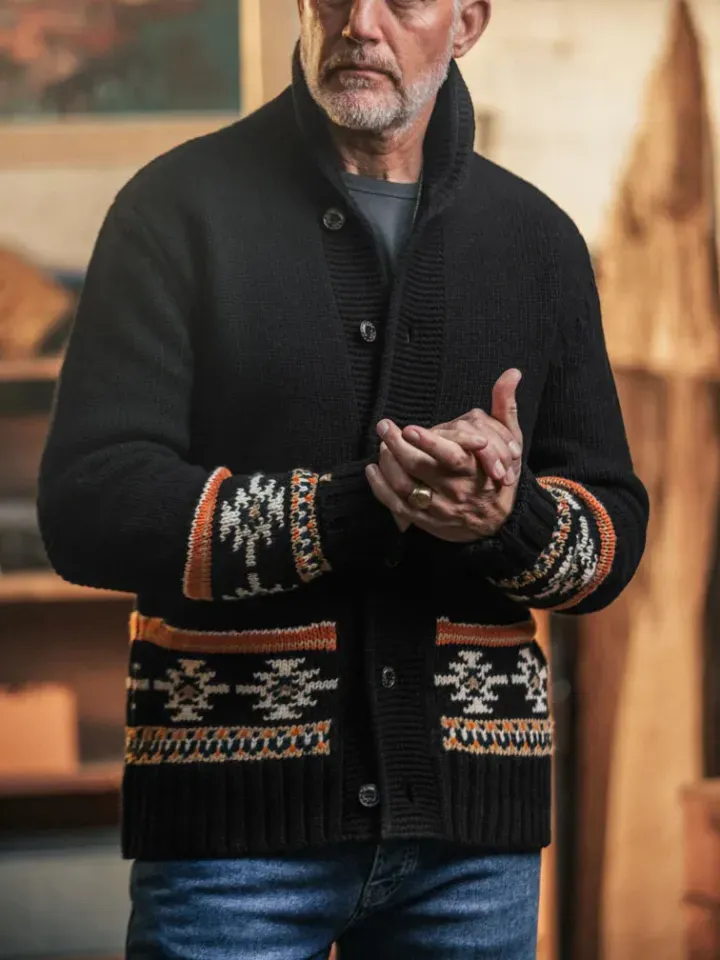 Aztec Button Cardigan
