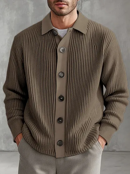 Classic Soft Button Knit Cardigan