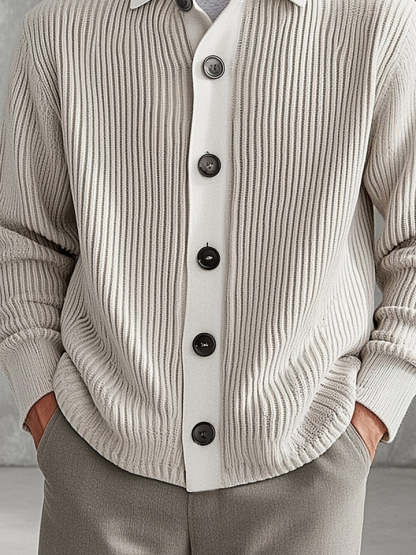 Classic Soft Button Knit Cardigan