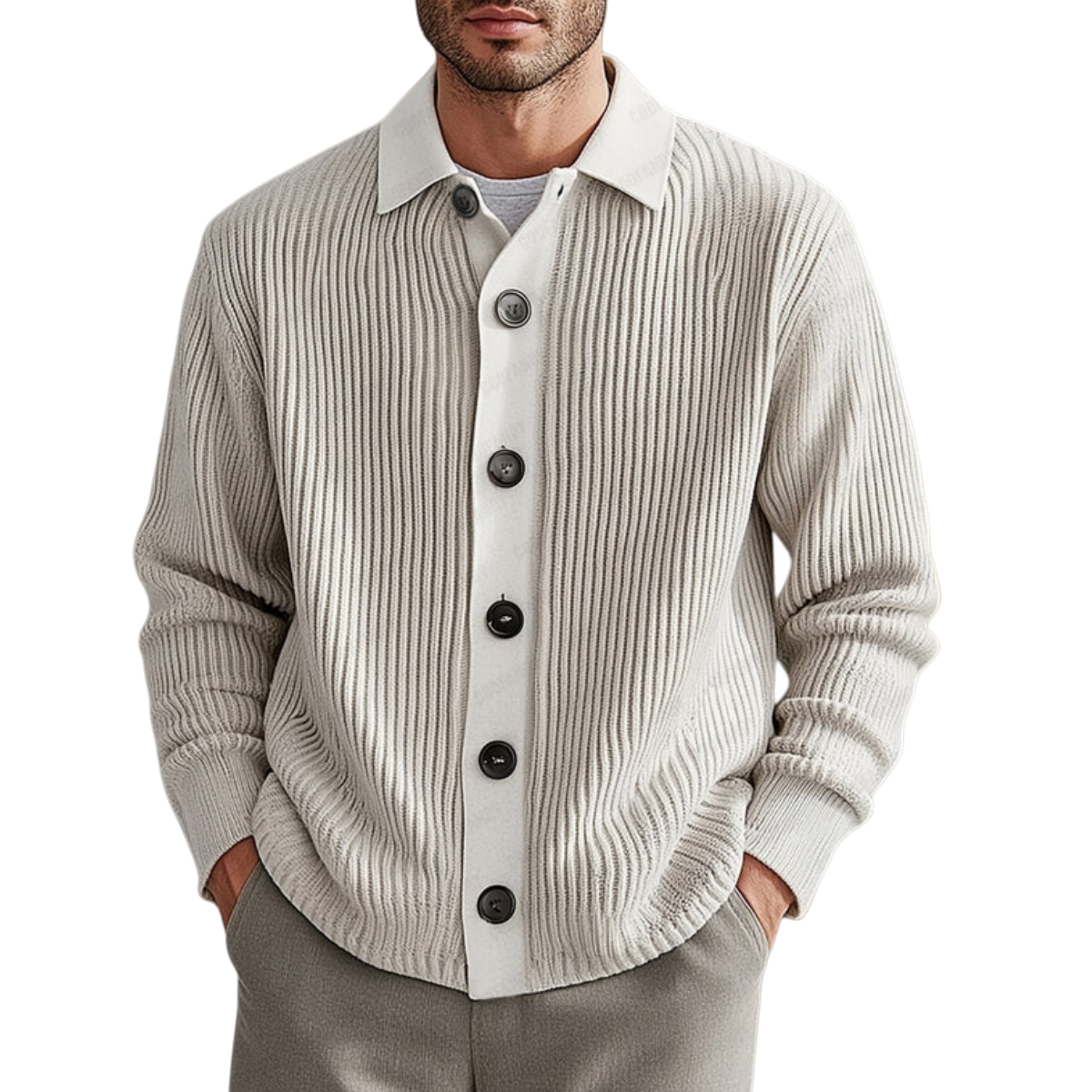 Classic Soft Button Knit Cardigan