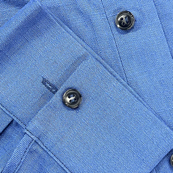 Men's Summer Fashion Slub Linen Long Sleeve Shirt