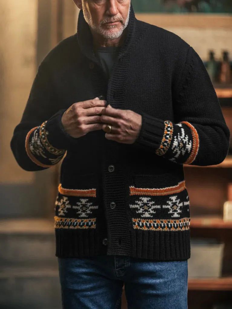 Aztec Button Cardigan