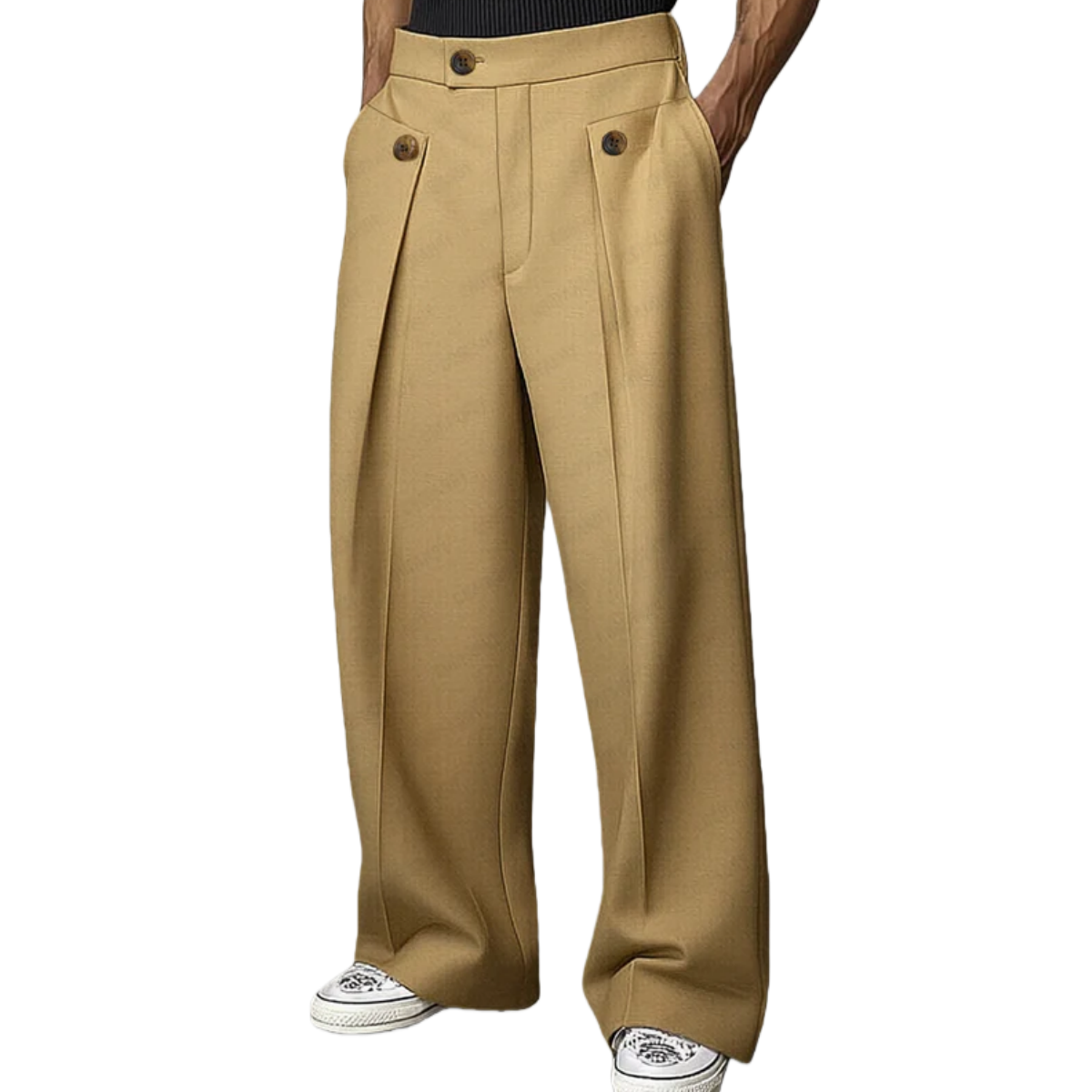 Smart Casual Tailored High Waist Pants