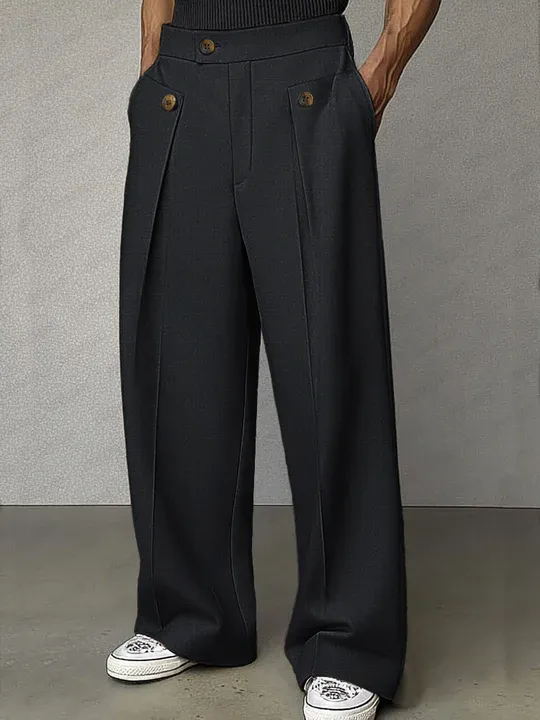 Smart Casual Tailored High Waist Pants